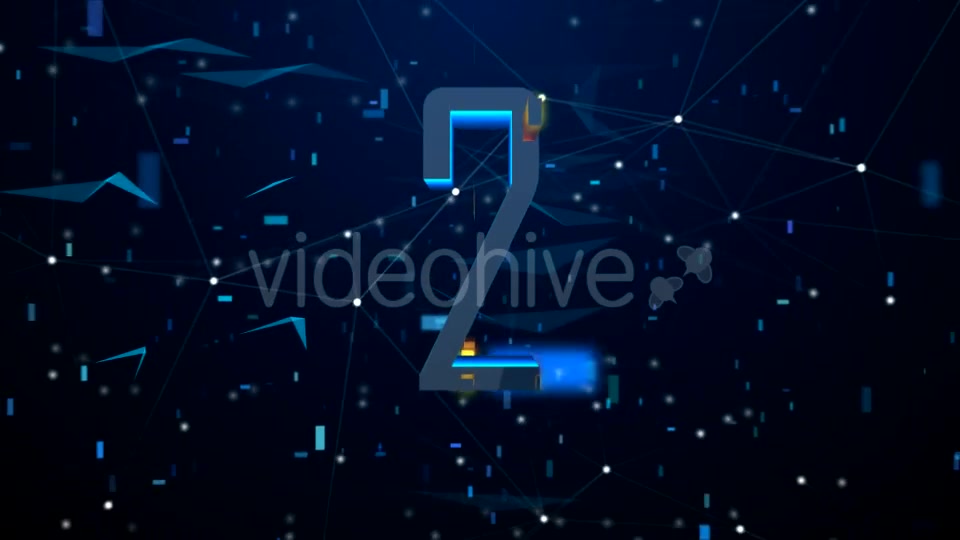 High Tech Digital Countdown (Blue Version) Videohive 21166647 Motion Graphics Image 9
