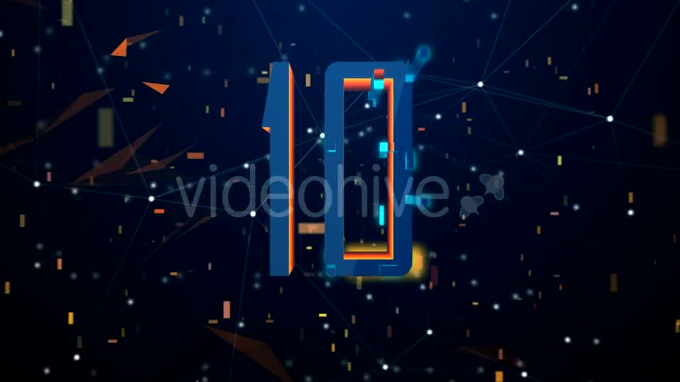 High Tech Digital Countdown (Golden Version) Videohive 21166653 Motion Graphics Image 1
