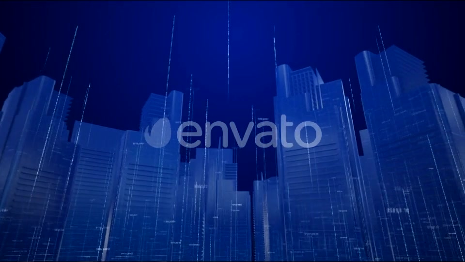 High Tech Digital Data City Buildings 4K Videohive 22230119 Motion Graphics Image 8