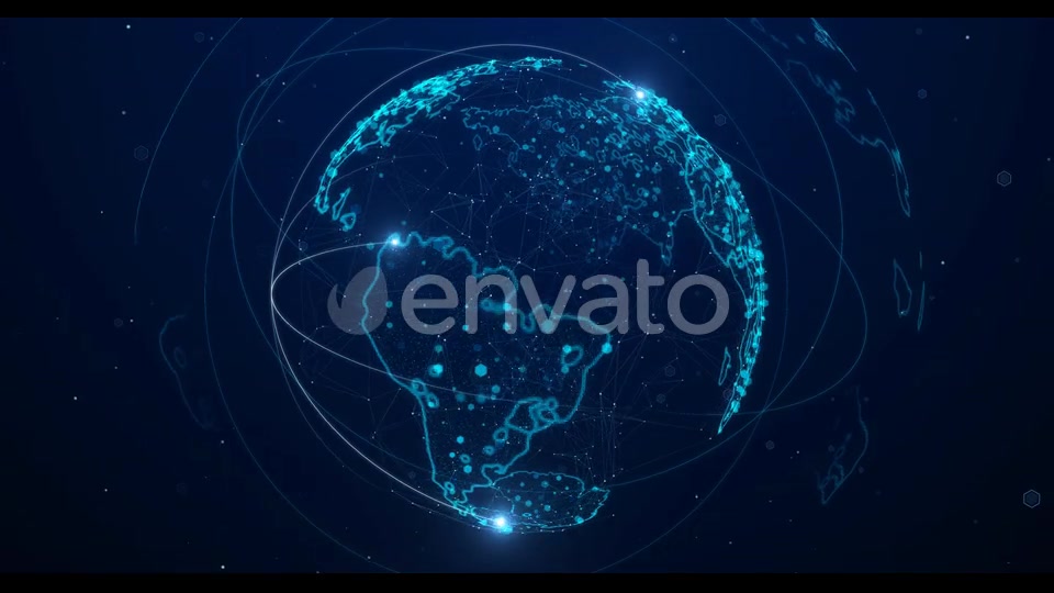 High Tech Digital Earth Background 4 K Videohive 22700707 Motion Graphics Image 3
