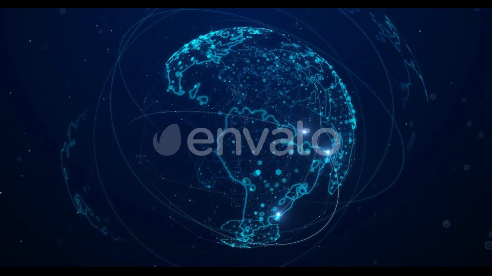 High Tech Digital Earth Background 4 K Videohive 22700707 Motion Graphics Image 4
