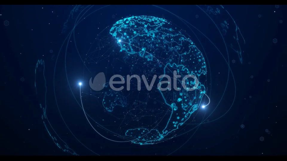 High Tech Digital Earth Background 4 K Videohive 22700707 Motion Graphics Image 5