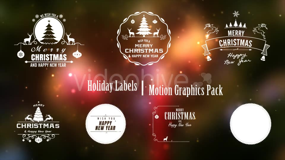 Holiday Labels Pack Videohive 9766187 Motion Graphics Image 2