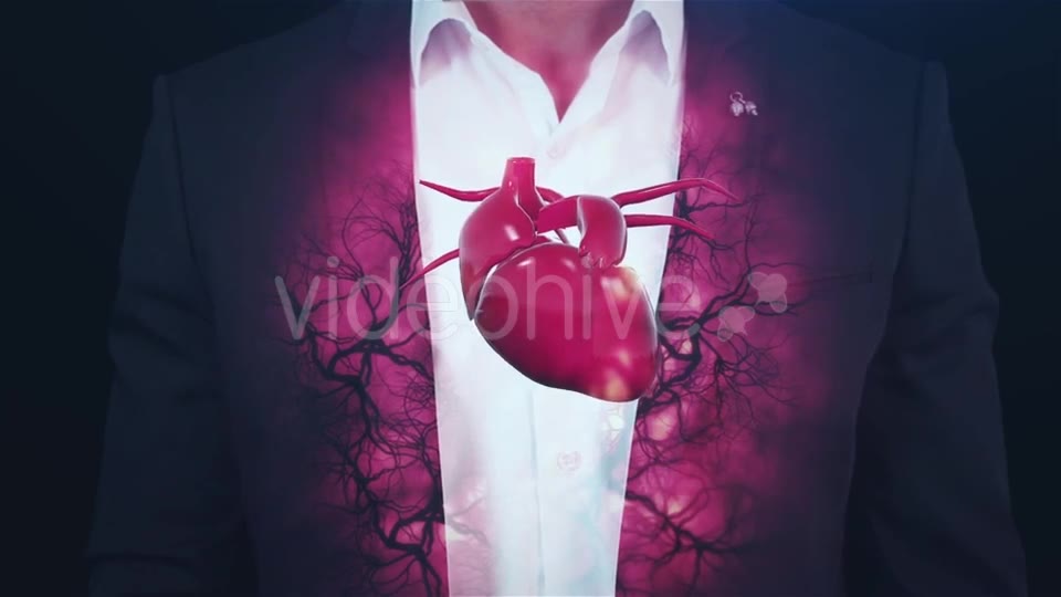 Hologram Vessels and the Heart, Veins, To the Brutal Man Videohive 19411556 Motion Graphics Image 2