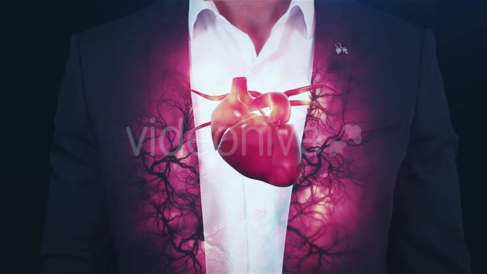 Hologram Vessels and the Heart, Veins, To the Brutal Man Videohive 19411556 Motion Graphics Image 3