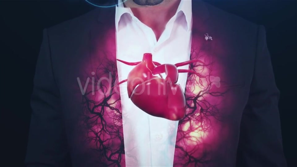 Hologram Vessels and the Heart, Veins, To the Brutal Man Videohive 19411556 Motion Graphics Image 4
