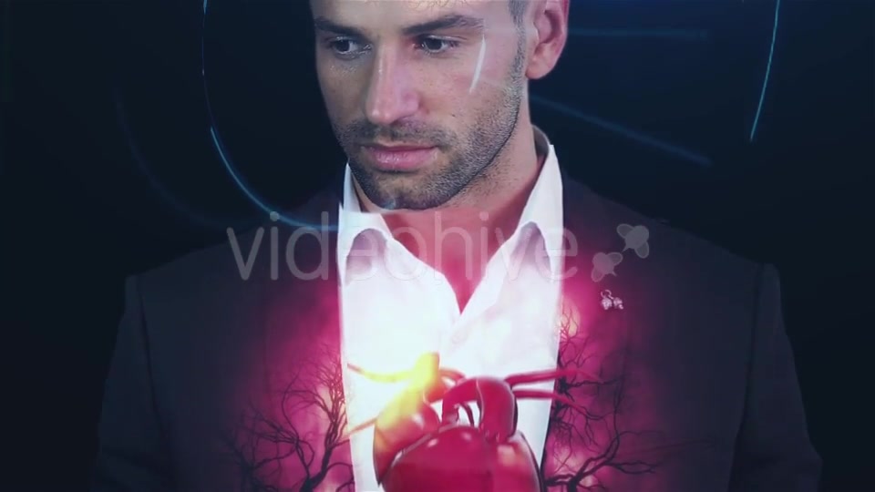 Hologram Vessels and the Heart, Veins, To the Brutal Man Videohive 19411556 Motion Graphics Image 5
