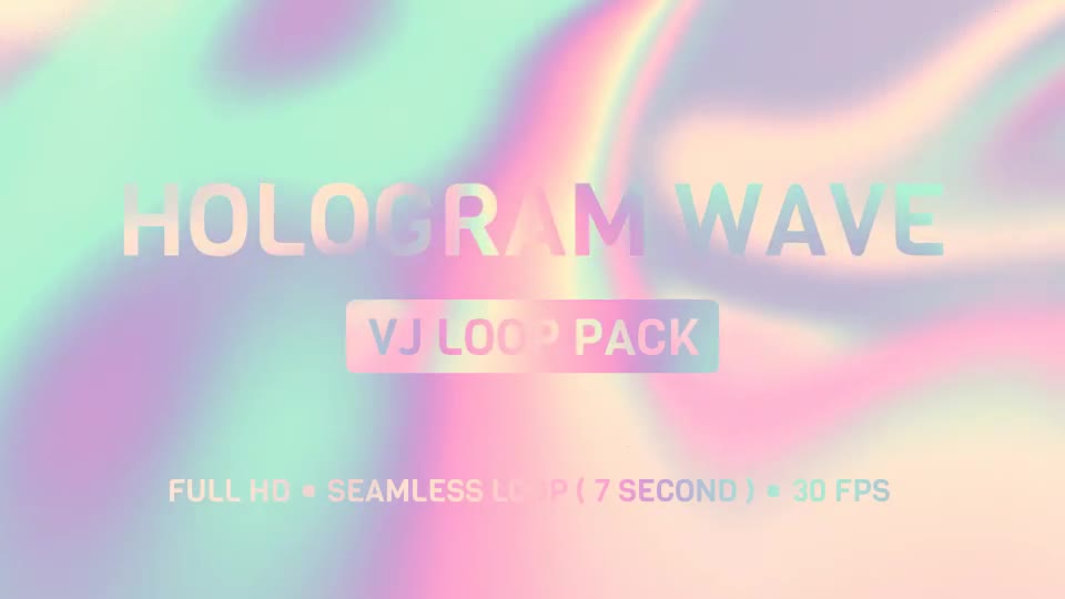 Hologram Wave Vj Loop Pack Videohive 23309699 Motion Graphics Image 1