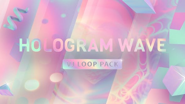 Hologram Wave Vj Loop Pack - 23309699 Videohive Download