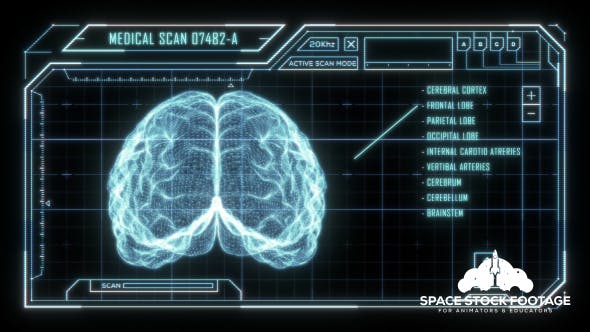 Holographic Brain Scan HUD - Videohive 16347559 Download