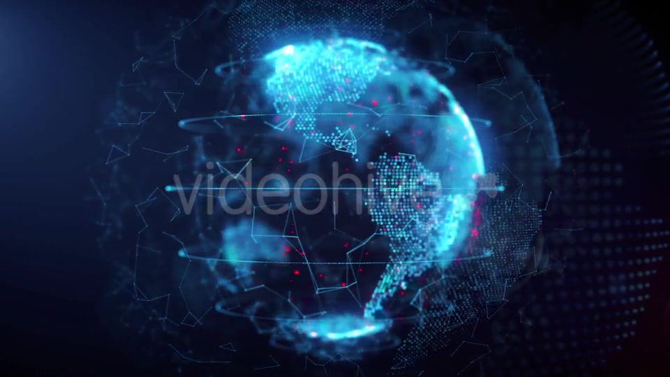 Holographic Earth Loop Rotation #1 Videohive 19423950 Motion Graphics Image 8
