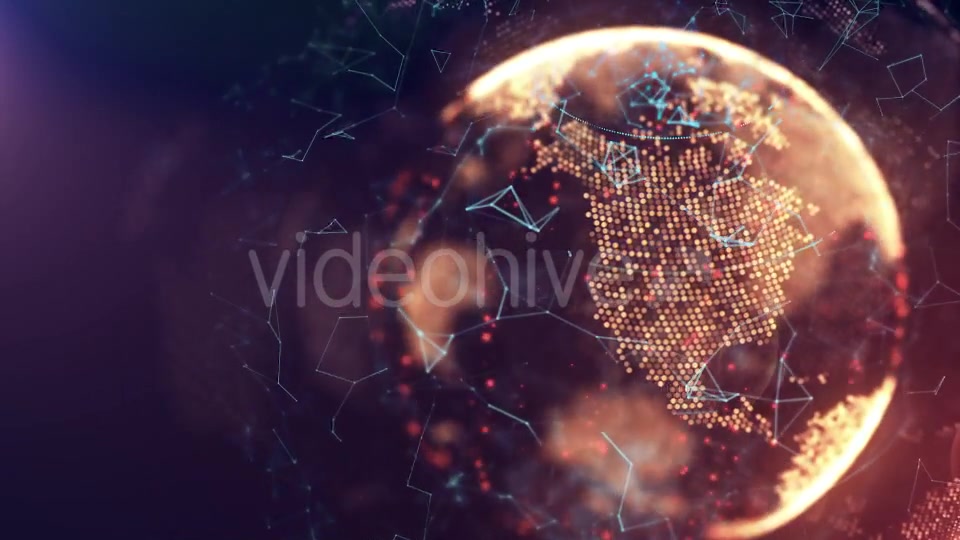 Holographic Earth Loop Rotation #3 Videohive 19423961 Motion Graphics Image 7