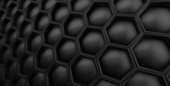 Honeycomb Hi Tech Carbon Motion Background - Download Videohive 14174450