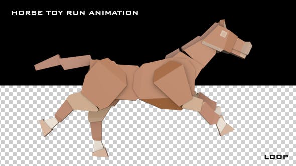 Horse Toy Run Animation - 21046112 Download Videohive