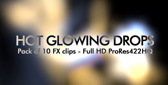 Hot Glowing Drops Pack of 10 - Download 8046438 Videohive