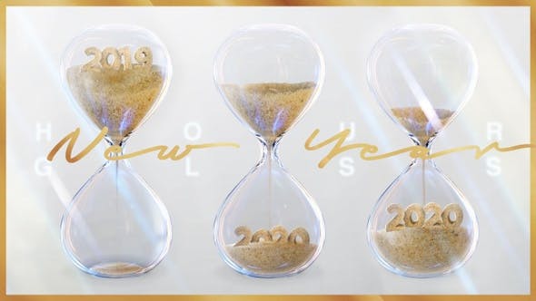 Hourglass New Year 2020 - 24556003 Videohive Download