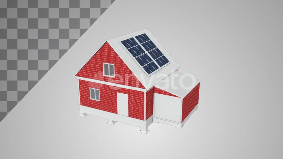 House Under Construction With Solar Panels Videohive 21703859 Motion Graphics Image 3