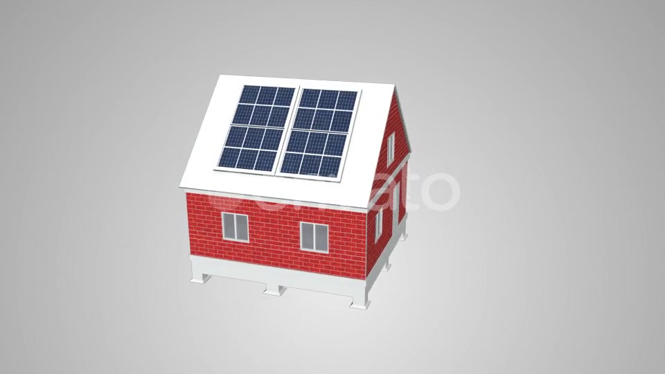 House Under Construction With Solar Panels Videohive 21703859 Motion Graphics Image 5