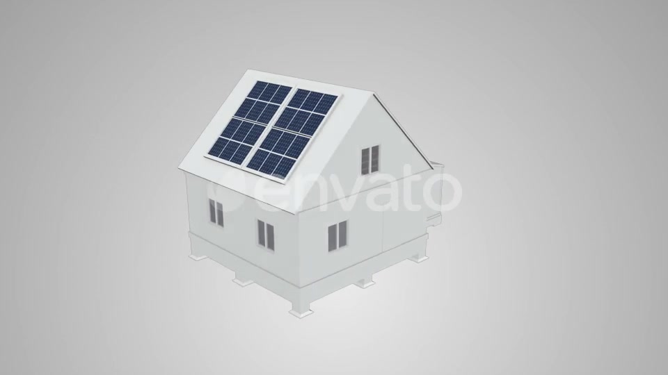 House Under Construction With Solar Panels Videohive 21703859 Motion Graphics Image 9