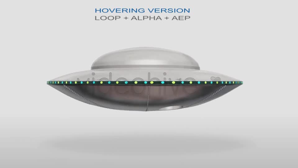 Hovering UFOs With Alpha Videohive 8778092 Motion Graphics Image 1