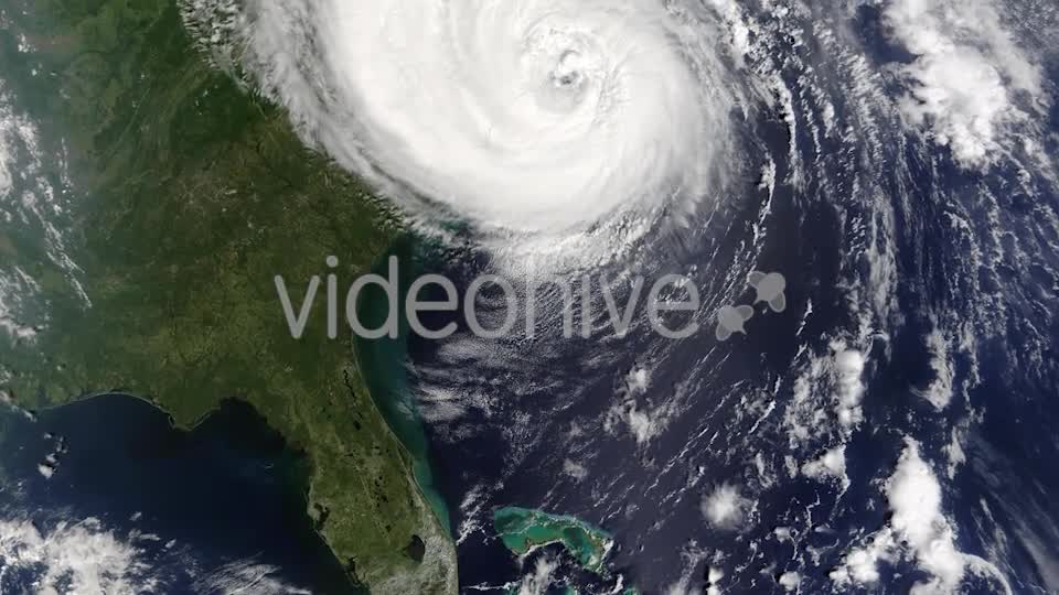 Hurricane From Space on Earth Videohive 19344357 Motion Graphics Image 1