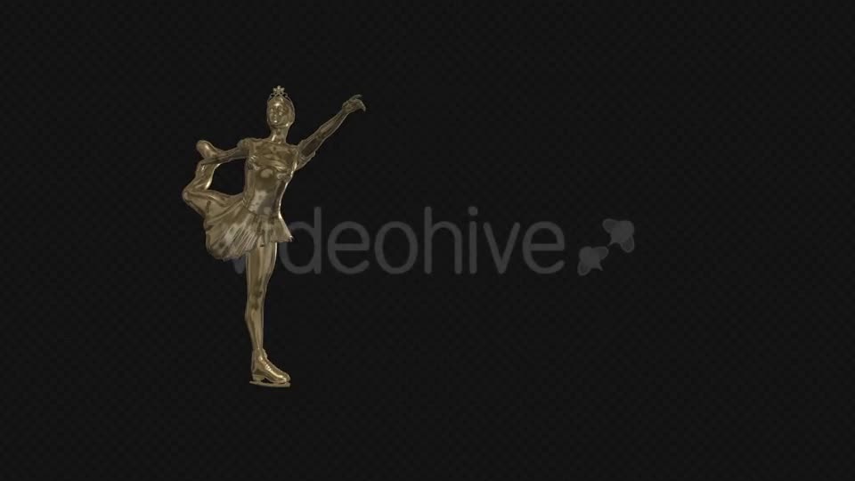 Ice Skater Golden Spinning Pack of 6 Videohive 9609304 Motion Graphics Image 1