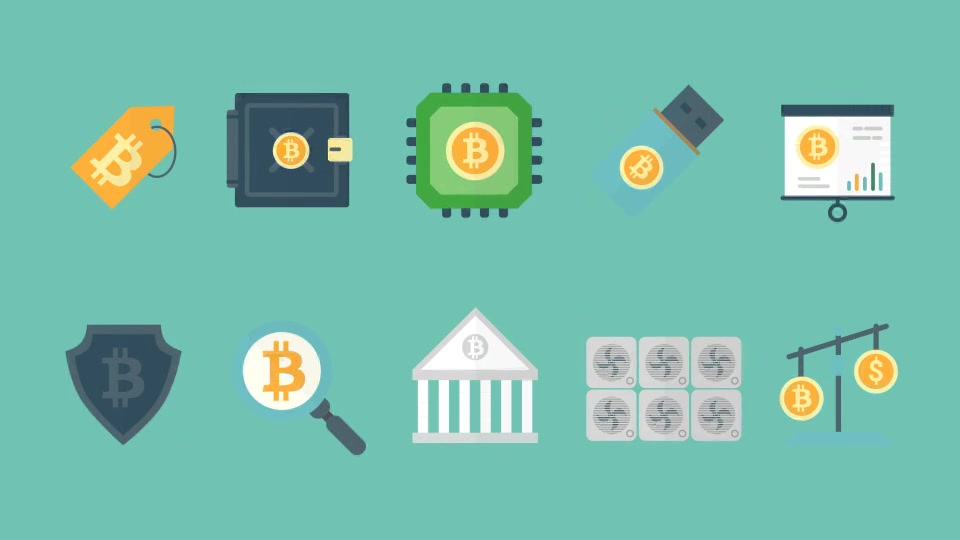 Icon Elements Pack Bitcoin Videohive 21053033 Motion Graphics Image 9