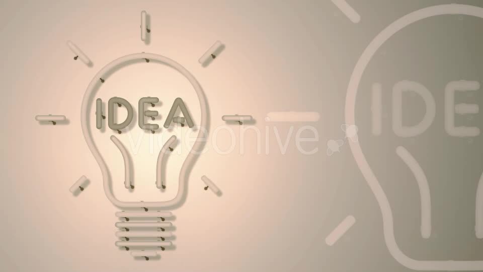 Idea Light Bulb Neon Videohive 17051718 Motion Graphics Image 1