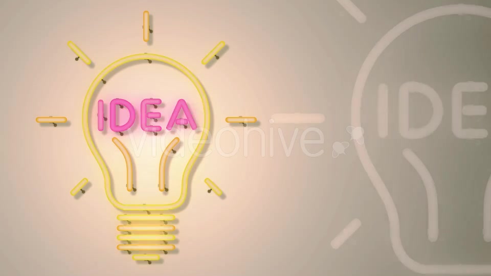 Idea Light Bulb Neon Videohive 17051718 Motion Graphics Image 2