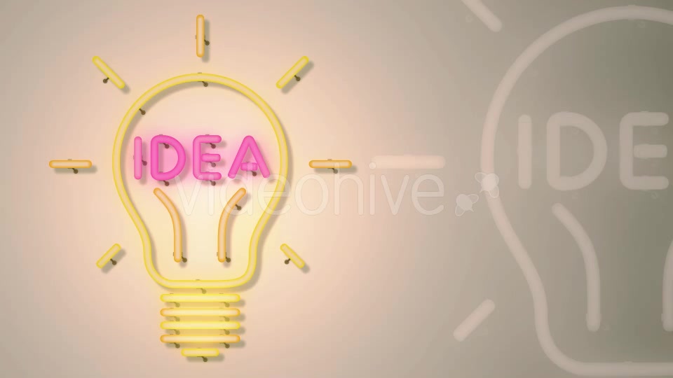 Idea Light Bulb Neon Videohive 17051718 Motion Graphics Image 3