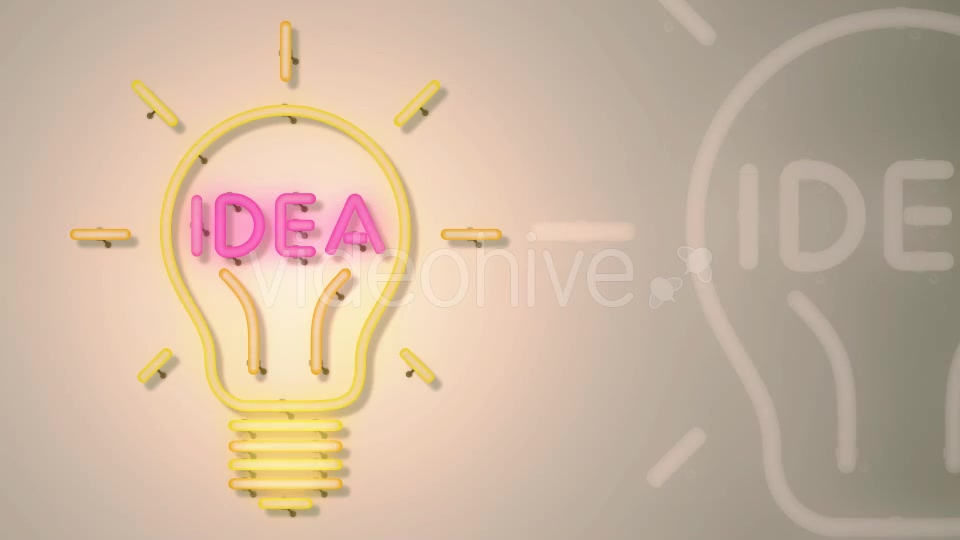 Idea Light Bulb Neon Videohive 17051718 Motion Graphics Image 9