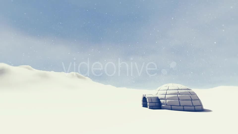 Igloo In Snowstorm 2 Videohive 17163949 Motion Graphics Image 1
