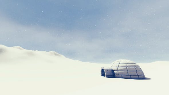 Igloo In Snowstorm 2 - Videohive Download 17163949