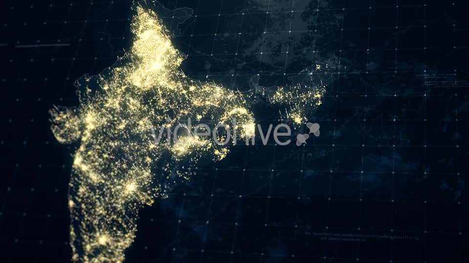 India Map at Night HD Videohive 19239004 Motion Graphics Image 8