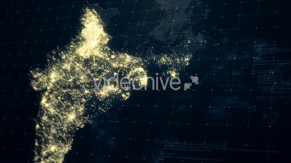 India Map at Night HD Videohive 19239004 Motion Graphics Image 9
