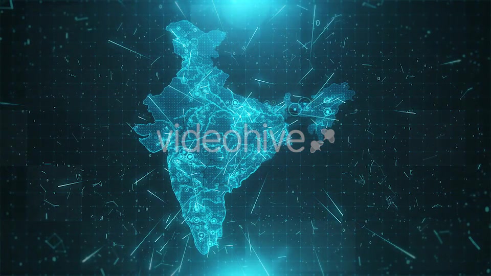 India Map Background Cities Connections Videohive 18526206 Motion Graphics Image 6