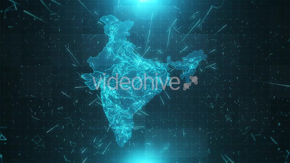 India Map Background Cities Connections Videohive 18526206 Motion Graphics Image 8