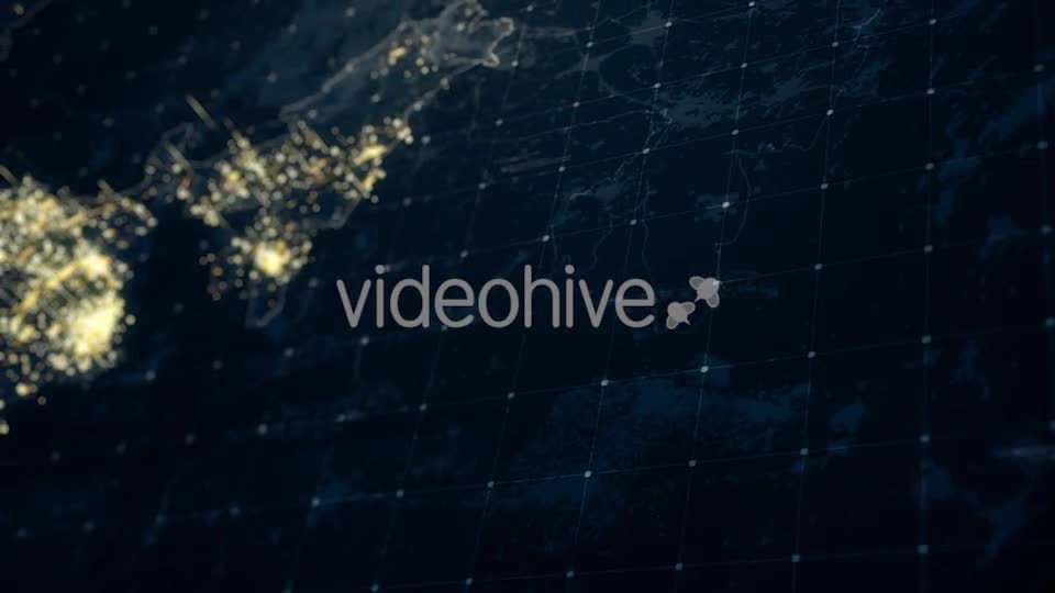 India Map Night Lighting Close View HD Videohive 19239094 Motion Graphics Image 1