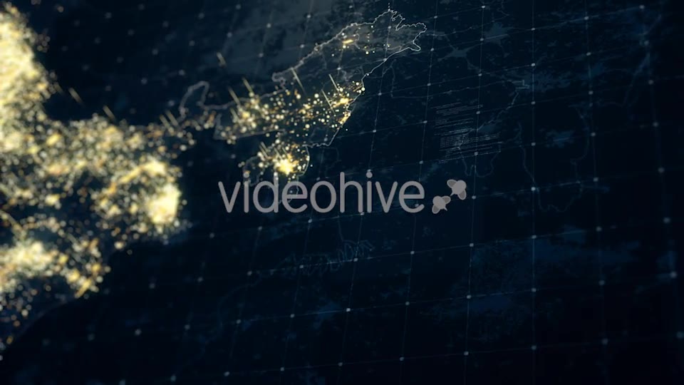 India Map Night Lighting Close View HD Videohive 19239094 Motion Graphics Image 2