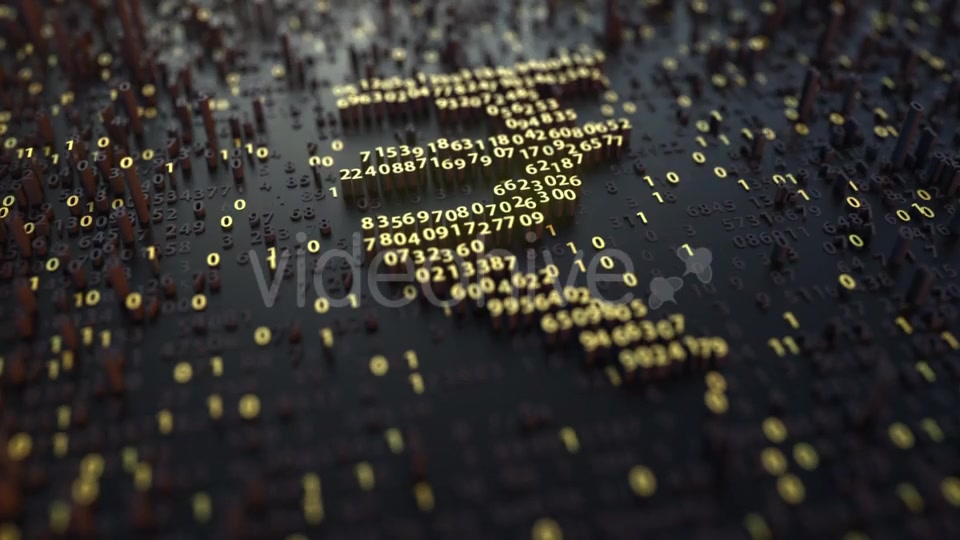 Indian Rupee INR Sign Made of Golden Numbers Videohive 20983594 Motion Graphics Image 3
