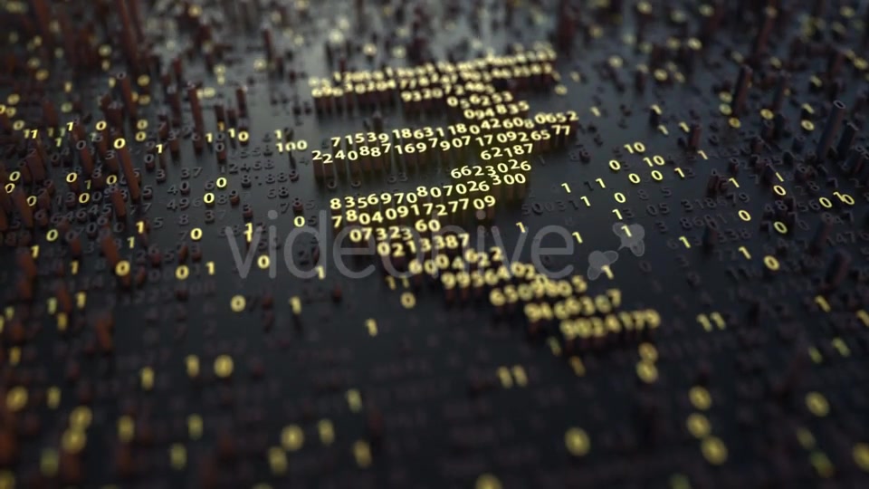 Indian Rupee INR Sign Made of Golden Numbers Videohive 20983594 Motion Graphics Image 5