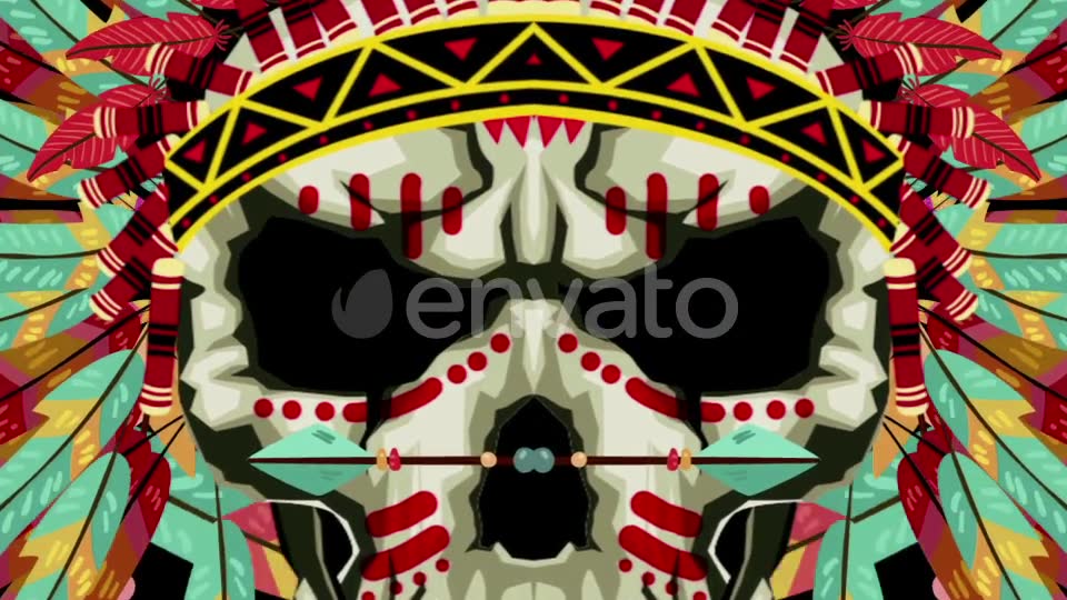 Indian Skull Videohive 21508339 Motion Graphics Image 10