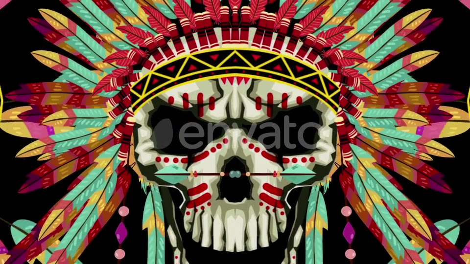 Indian Skull Videohive 21508339 Motion Graphics Image 4
