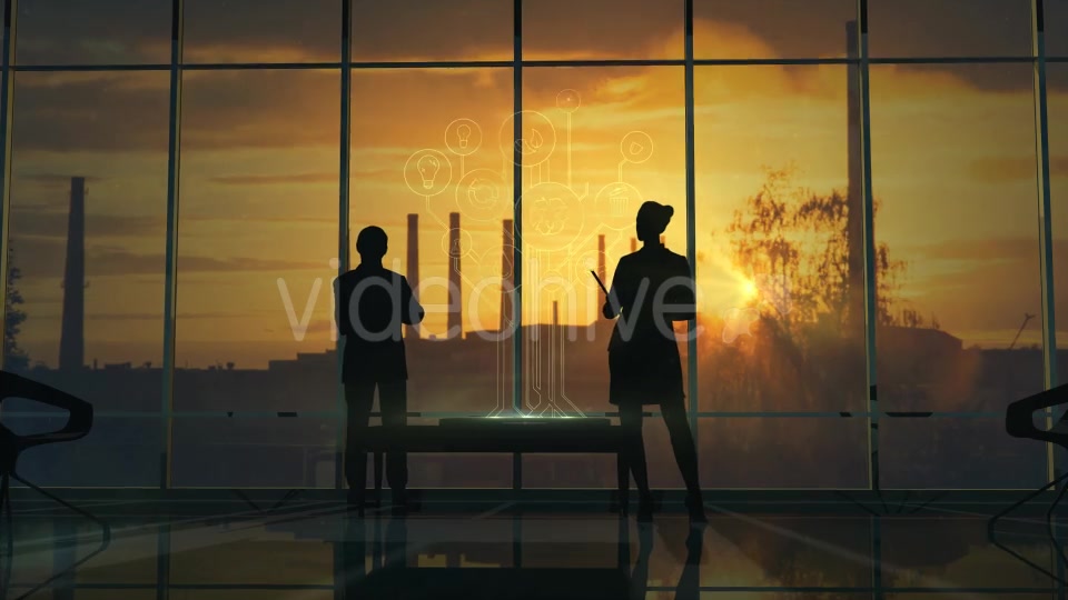 Infographics Bad Ecology, People Silhouettes In The Office Videohive 20518161 Motion Graphics Image 3