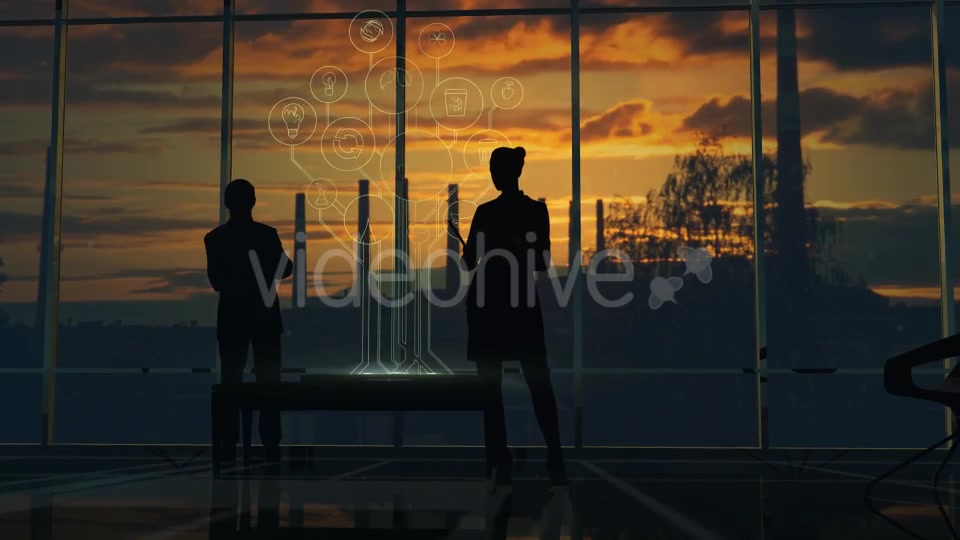 Infographics Bad Ecology, People Silhouettes In The Office Videohive 20518161 Motion Graphics Image 6