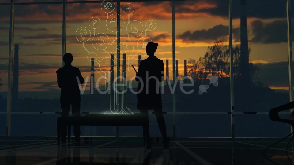 Infographics Bad Ecology, People Silhouettes In The Office Videohive 20518161 Motion Graphics Image 7