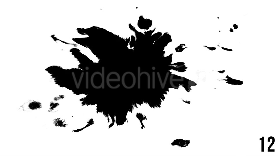 Ink Drop Big Pack 04 (16 Unique Inks) Videohive 19857297 Motion Graphics Image 10
