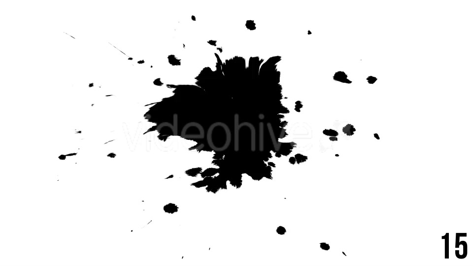 Ink Drop Big Pack 04 (16 Unique Inks) Videohive 19857297 Motion Graphics Image 12