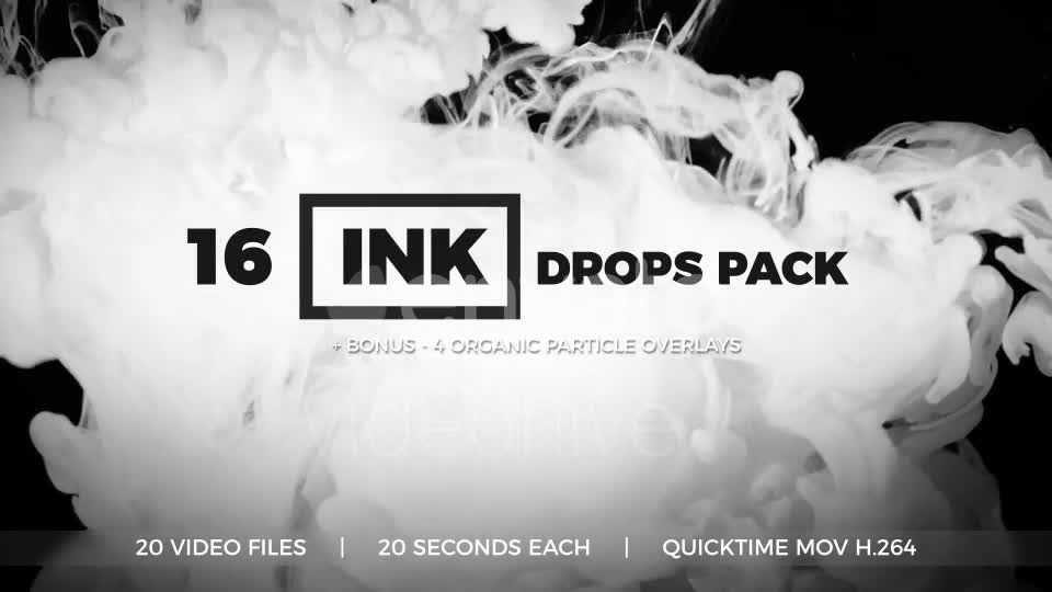 Ink Drops Pack Videohive 23382676 Motion Graphics Image 1