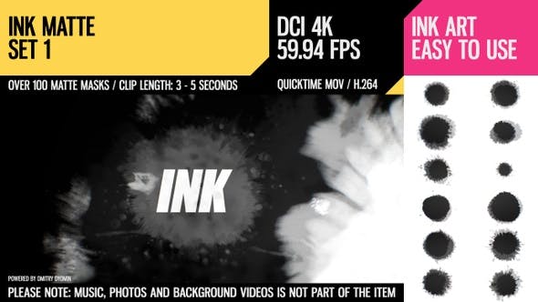 Ink Matte (4K Set 1) - Download Videohive 22754255